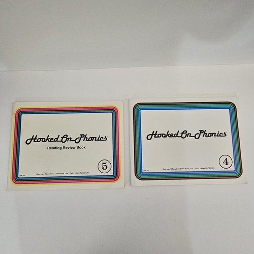 Vintage Hooked On Phonics 5 Book Set / Replacement Workbooks Homeschool 1992 - Picture 4 of 9