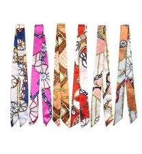 6 pack Bags for Women, skinny scarf for purse handle, Neck Scarves,hair scarf...