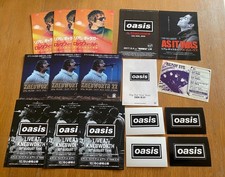 OASIS Japan mini-poster/flyer x17! LIAM Gallagher BEADY EYE KNEBWORTH As It Was