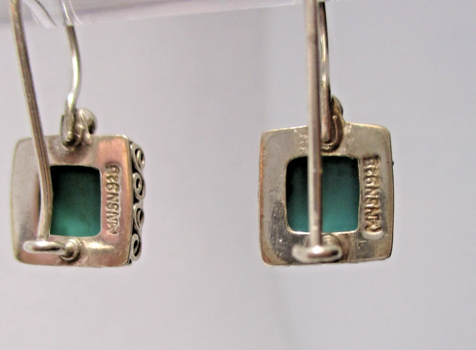 BRINCOS TURQUESA ESTERLINA MONSOON (MNSN) 0,925 - Imagem 4 de 4