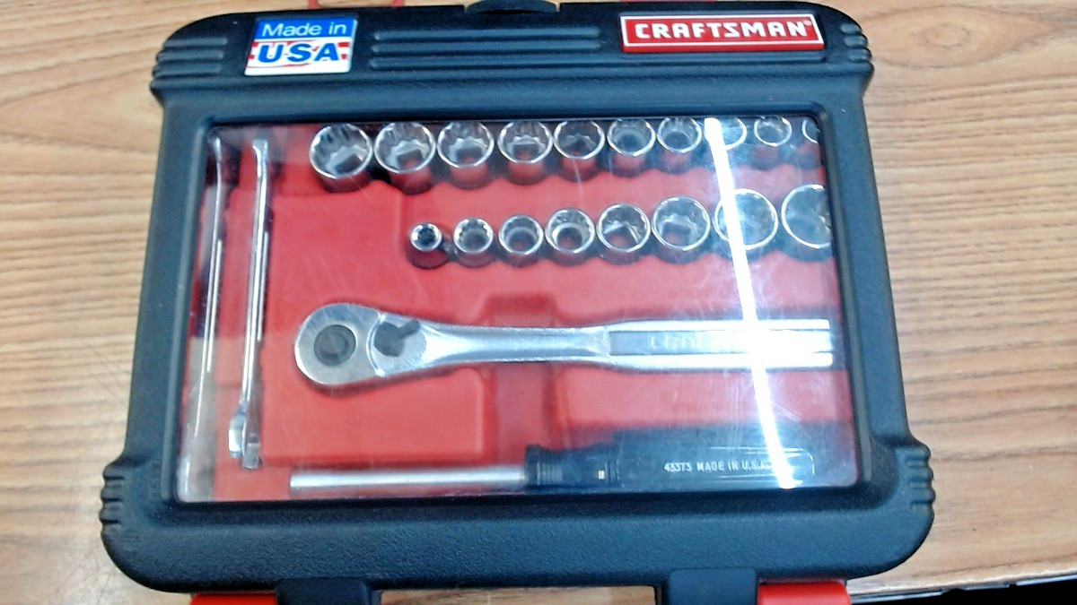 VINTAGE CRAFTSMAN MECHANIC TOOL SET USA MADE #33433 (CJL008619)