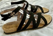 Tommy Hilfiger Gladiator Cork Women's Sandal Black Size 10