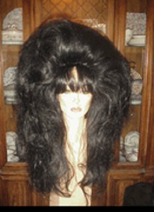 black drag queen wig