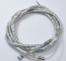 NEW BICYCLE BIKE BRAKE HOUSING 60" BRAKE CABLE 68" METALLIC SILVER FREE CAPS
