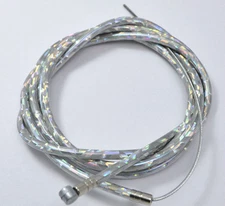 NEW BICYCLE BIKE BRAKE HOUSING 60" + BRAKE CABLE 68" METALLIC SILVER + FREE CAPS