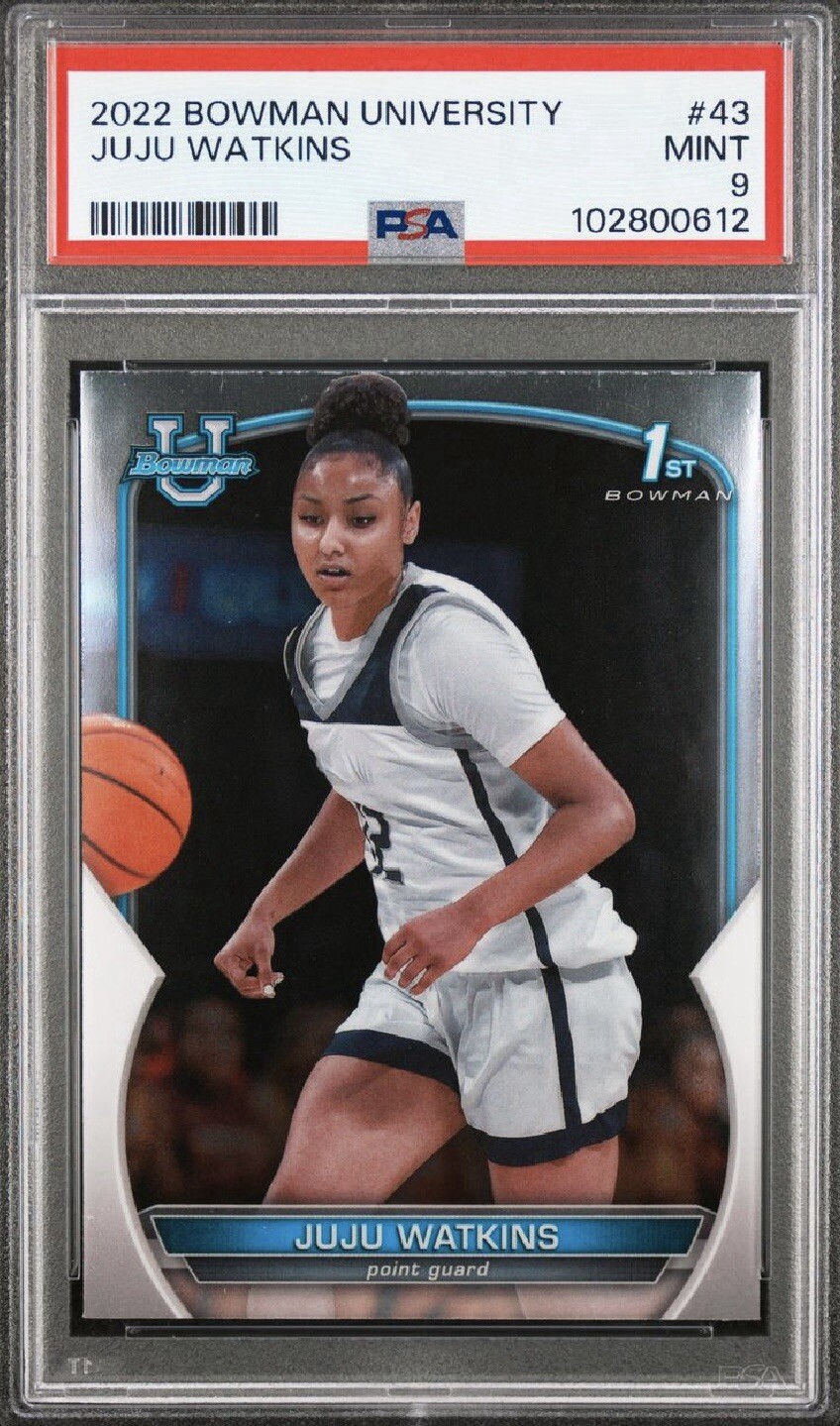 JUJU WATKINS 2022 Bowman U Chrome RC PSA 9 Mint USC Trojans