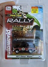 Auto World RALLY WORLD STAGE 1977 CHEVY BLAZER 185 BLACK/RED Slot Car NIP