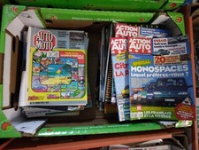 LOT 20 MAGAZINES AUTOMOBILE ANCIENS 1980/1990-NITRO/ECHAPPEMENT/V8/COMPTE TOURS.