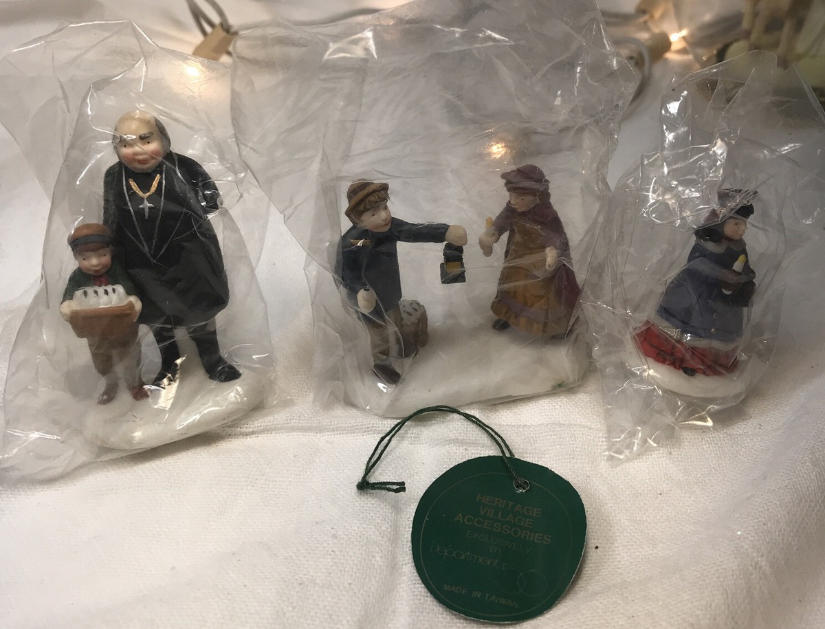 Department 56 Heritage Village Collection 3 Accessory Sets, 2 With