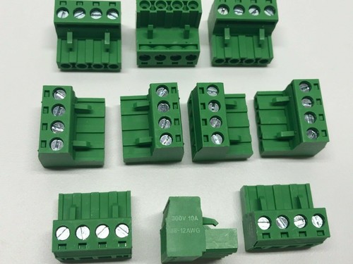 Phoenix Contact Phoenix Connector Audio Speaker 4 pin 5.08mm Lot of 10 - Picture 3 of 3