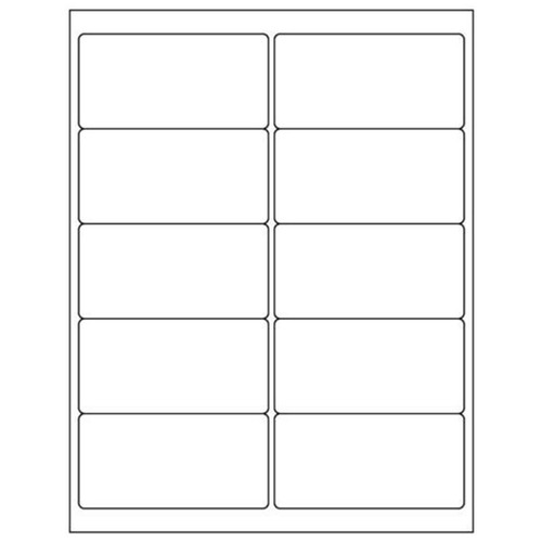 10000 etiquetas adhesivas de envío 2x4 para envío de 10 hasta 1000 hojas de inyección de tinta láser - Imagen 3 de 7