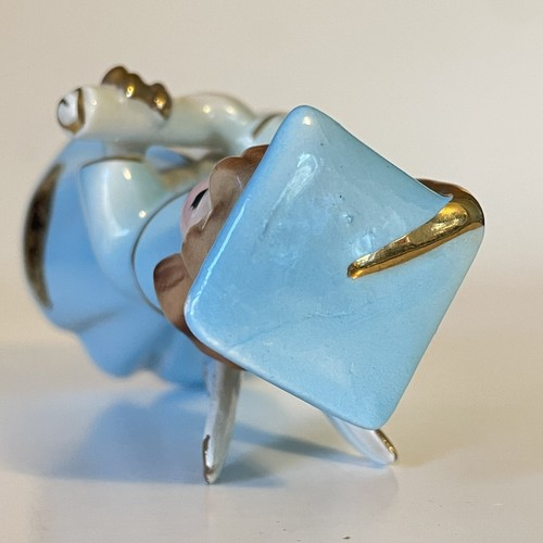 Vtg Josef Originals Graduate Girl Angel Figurine Blue Cap & Gown Diploma Japan - Picture 7 of 8