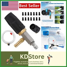 Adjustable Long-Range Downstream Injector for Pressure Washer, 1/4" Quick Con...