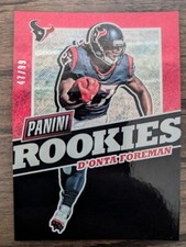 D'ONTA FOREMAN 2017 Panini The National NSCC Silver Pack RAPTURE /99 Card PWE