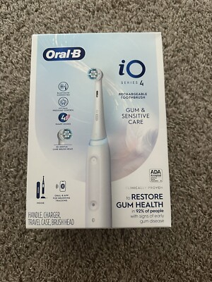 Oral-B iO Series 4 Rechargeable Toothbrush Handle Charger Case Brush Head