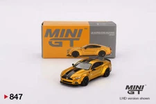 1:64 Ford Mustang LB-Works -- Gold -- Mini GT MGT00847