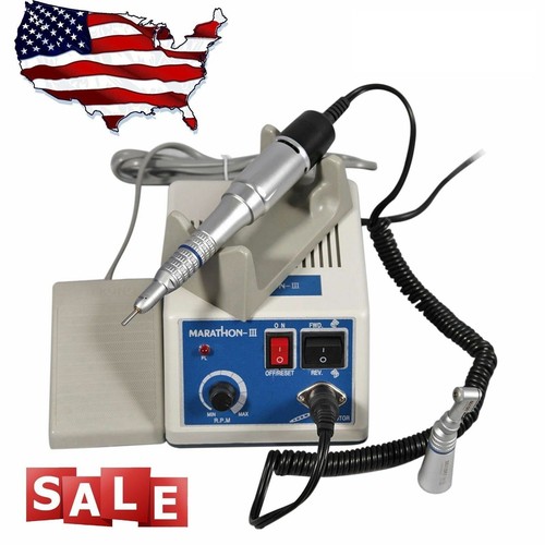 USA Lab Electric Micromotor Marathon III / Contra Angle / Straight Handpiece K#2 - Picture 9 of 18