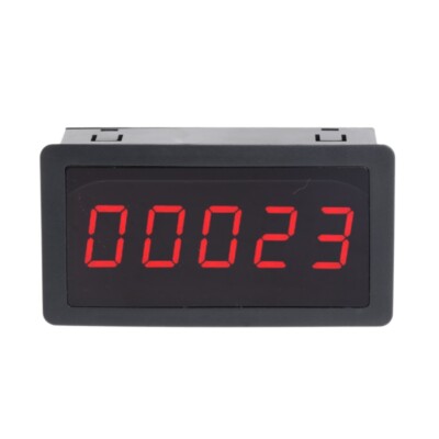 Digit Counter 12-24V 5 Digit LED Digital Display 0-9999 Panel Meter