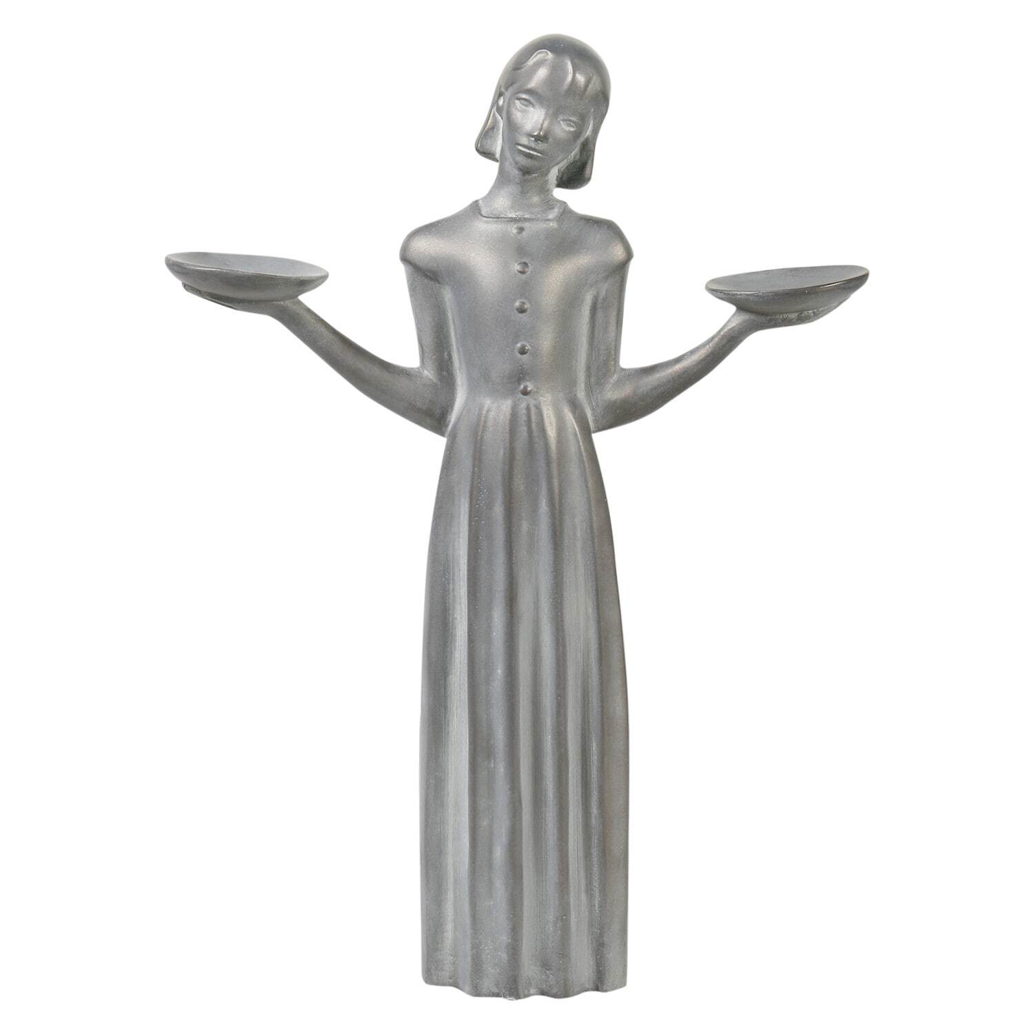 Potina Bird Girl Garden Statue Outdoor Art Yard Decor, 24"H, No