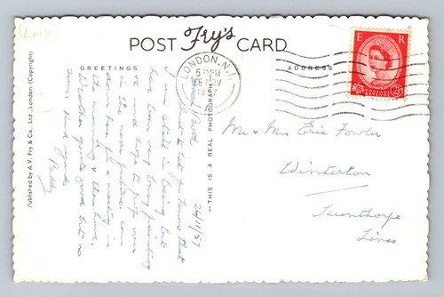 Postcard Tower of London RPPC 1957 - Picture 2 of 2