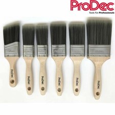 PRODEC Trojan Synthetic 6-Piece Paint Brush Set Painting Complete Decorating Kit