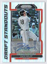 2021 Zack Gelof Panini Prizm Draft Picks Draft Standouts Silver Auto #DS-ZG