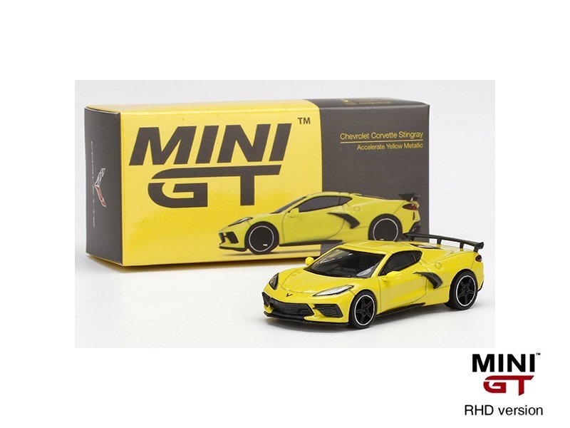 CHEVROLET Corvette Stingray - 2020 - yellow - Mini GT 1:64