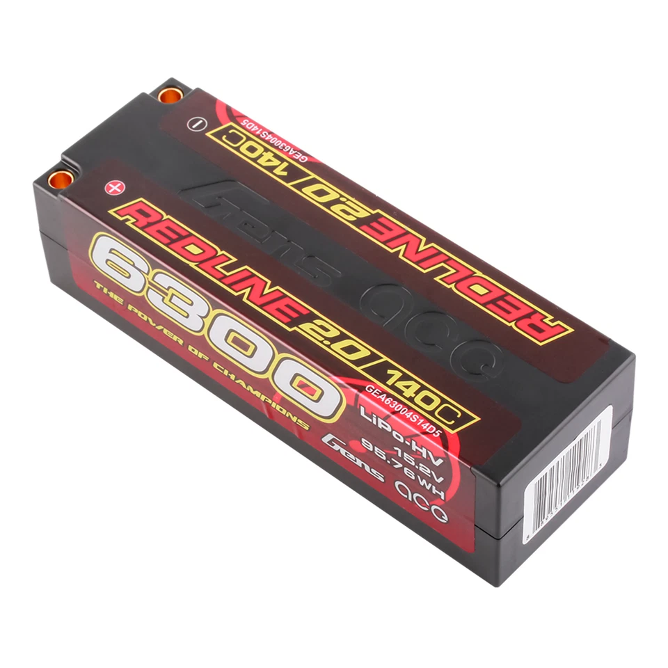 Gens Ace 6300mAh 15.2V 140C 4S Lipo Battery HardCase For 1/10 Modify Offroad US - Image 3 of 4