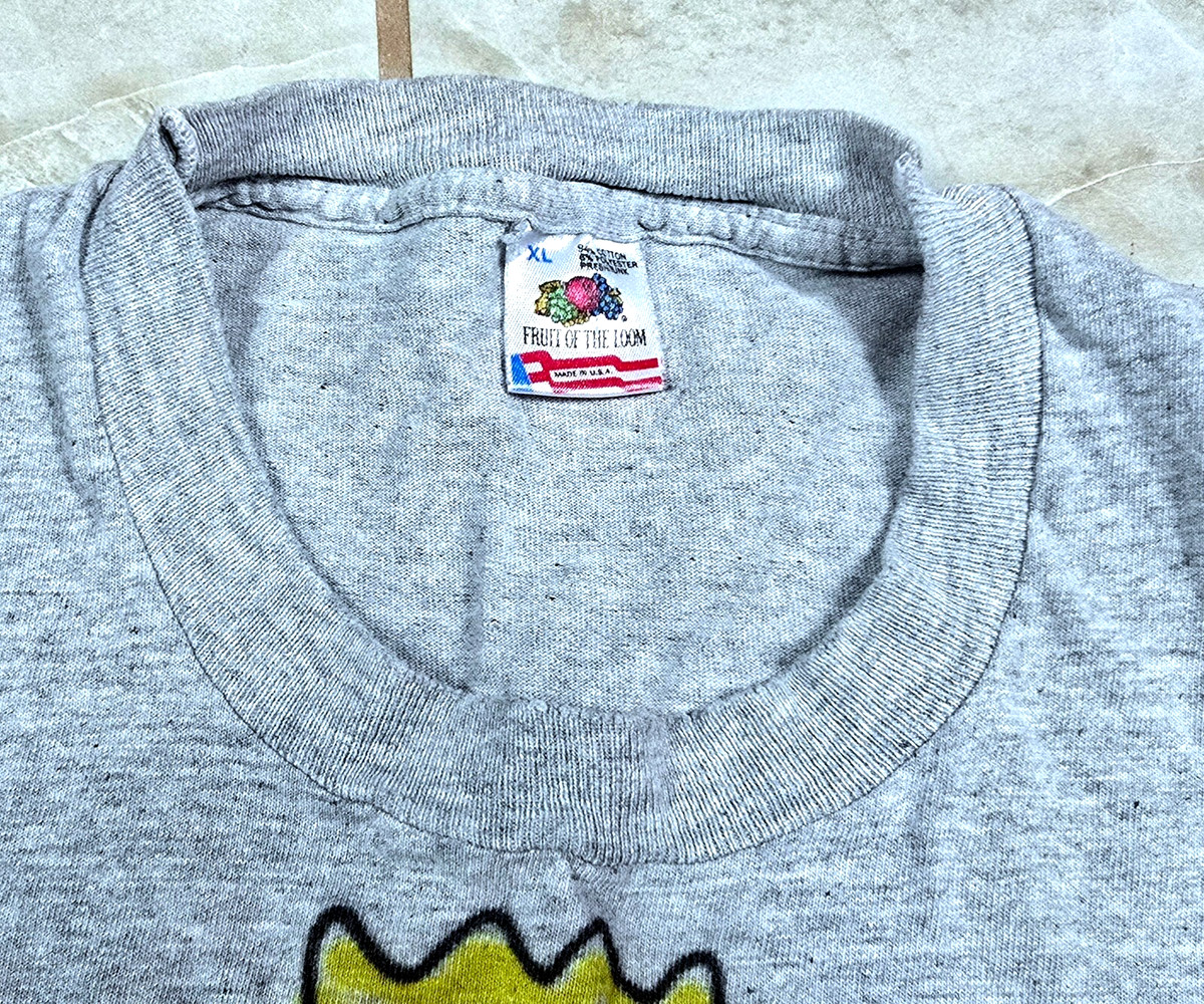 Vtg 90's Fruit of the Loom T-Shirt Bart Simpson "I've Fallen and I cant get up" View 5