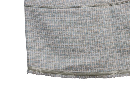 NWT Vintage Y2K Abercrombie Fitch Mini Skirt 00 Tweed Preppy Coquette Wool Silk - Picture 9 of 14