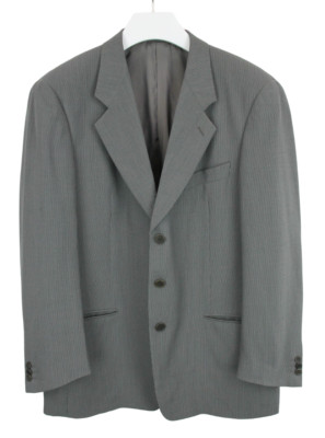 GIORGIO ARMANI Blazer Herren (EU) 52 Einreihig Wollmischung Nadelstreifen