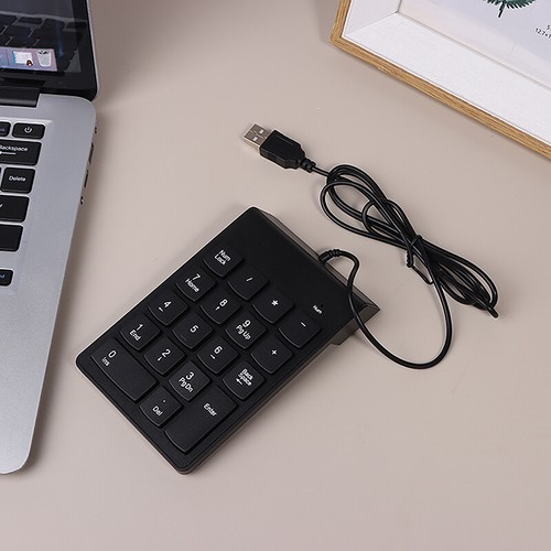 1Pc Numeric Keypad USB Wire Mini Number Keyboard For Laptop PC 18 Keys Keyboard - Picture 9 of 12
