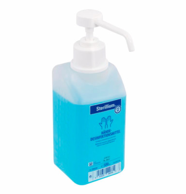 Sterillium 500 ml + Bode Dosierpumpe (langer Auslauf) - Neu - Direktversand