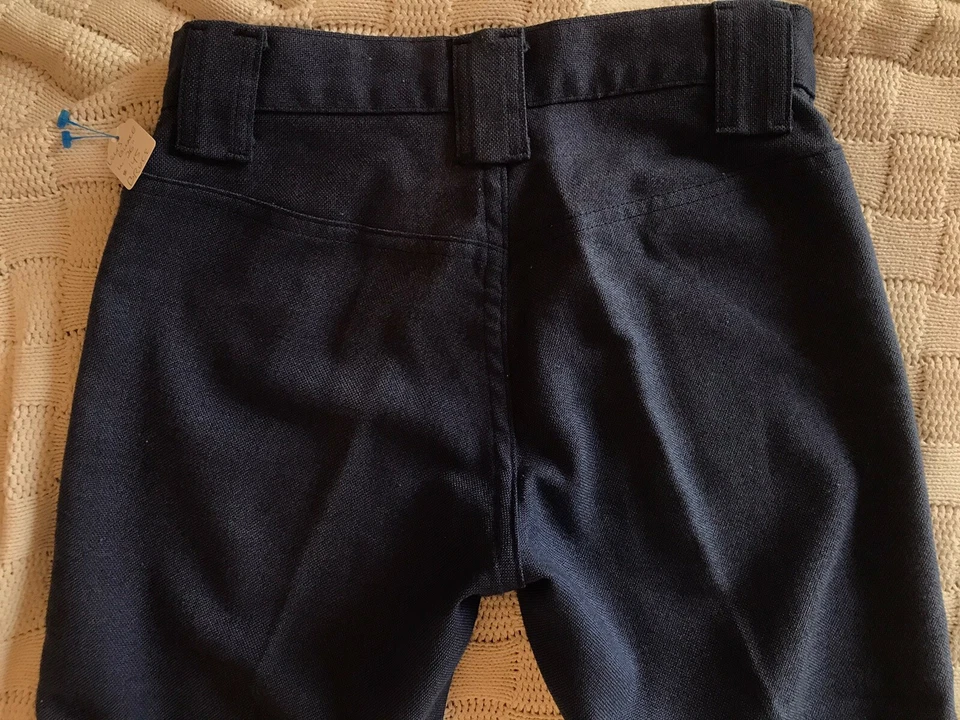 Levis for Gals White Tab Big E Woven Denim Jeans 26 x 34 Vintage 1960s - Image 3 of 4