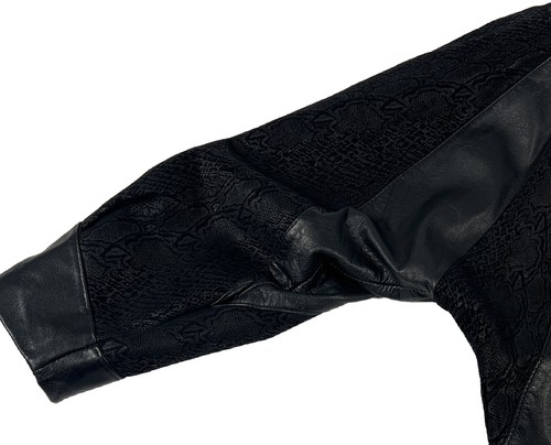Preston & York Women's Genuine Pig Skin Leather Jacket, Black Size L - Picture 2 of 14