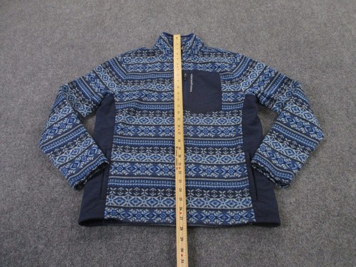 Vineyard Vines Jacket Boy XL 18 Blue Aztec Sweater Fleece Hiking Outdoor Holiday - Picture 3 of 9