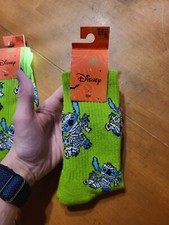 Disney Lilo  Stitch Mummy Stitch 1 Pair Shoe Size 5-10 Crew Socks Halloween