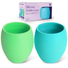 Silicone Mini Sippy Cups For Toddlers Baby Drinking Training Cup 4.5 OZ