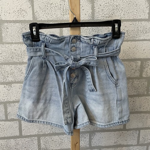 fly tie waist mom jean shorts size 