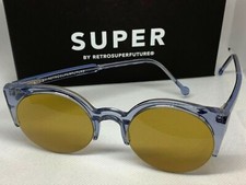RetroSuperFuture 572 Lucia Candy Blue Frame Sunglasses NIB Size 51 mm