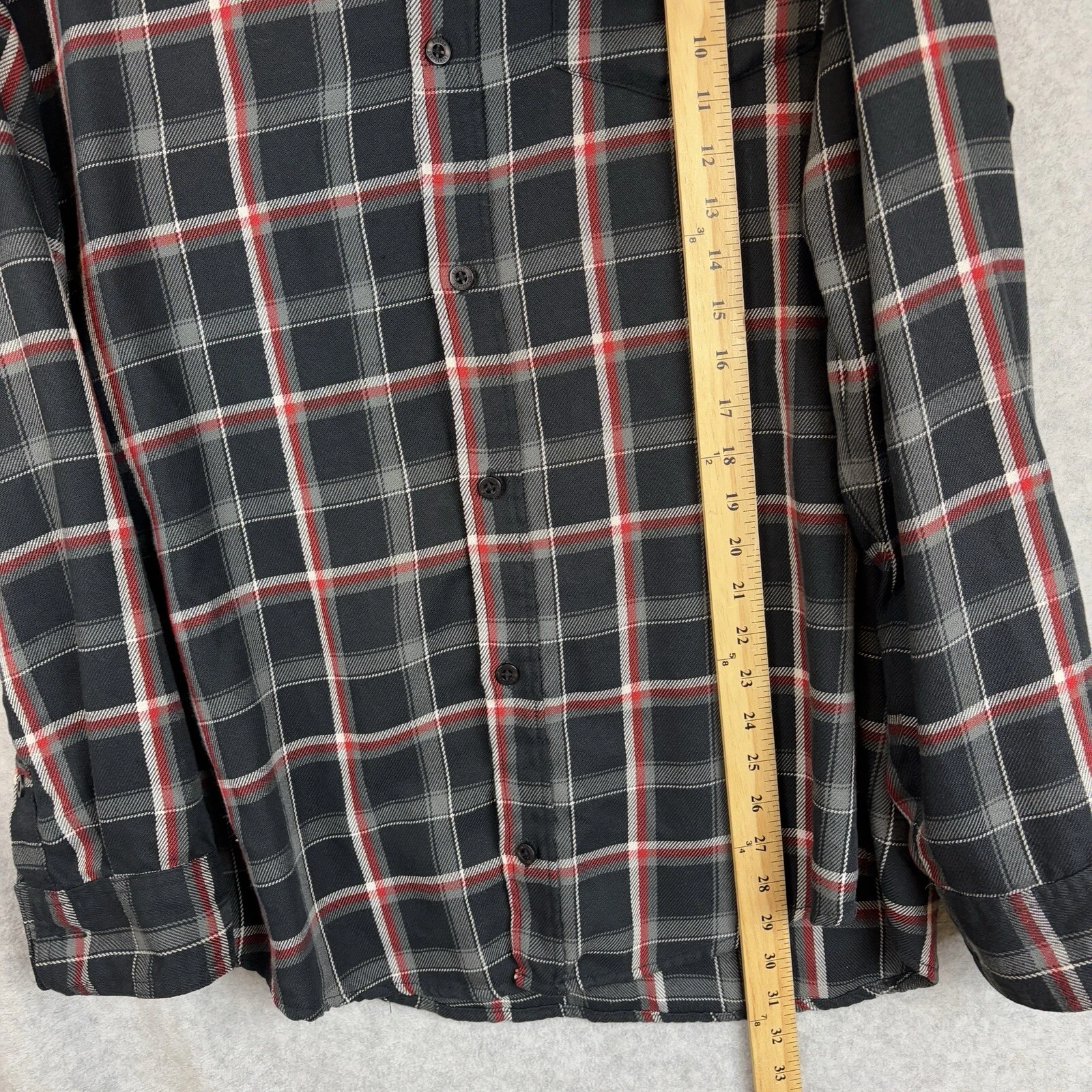 burton dryride plaid flannel long sleeve shirt