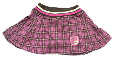 Nike Purple Pink Plaid Skort Girls Size OK Pre-Owned Condition