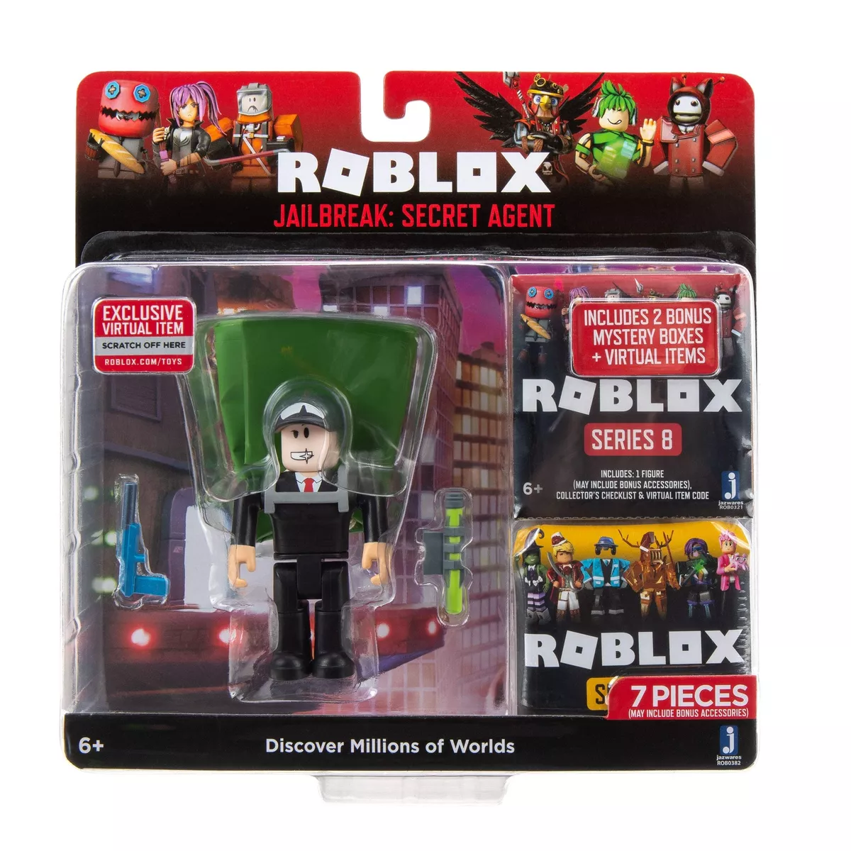 Roblox Action Collection - Series 8 Mystery Figure [Includes 1 Figure + 1  Exclusive Virtual Item] 