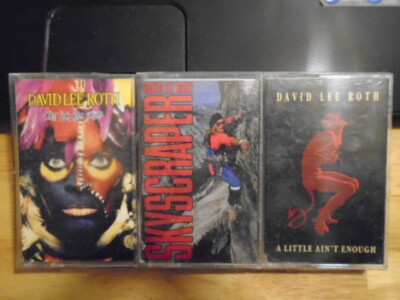 RARE OOP David Lee Roth 4x CASSETTE TAPE LOT California Girls gigolo VAN HALEN !