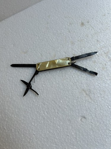 OLD MANICURE GAGET ADVERTISING SHARPENER FURLA TRIESTE OLD POCKET KNIFE - Picture 3 of 11