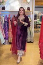 FANCY LOOK HEAVY VISCOSE VELVET SALWAR KAMEEZ WITH DUPATTA FOR PARTY