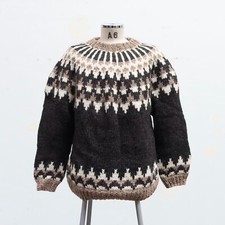 Vintage Wool Knit Pullover Sweater Size L Made in USA Pattern