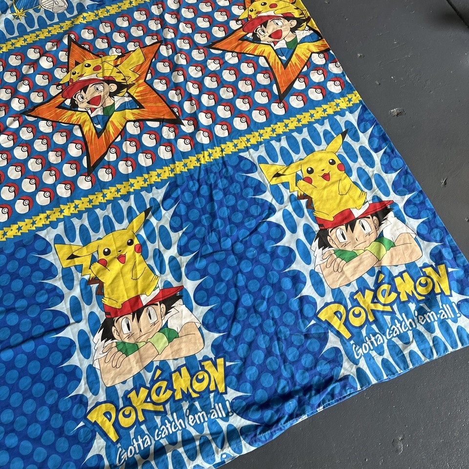 Pokemon Double Bed Doona Cover & Pillowcase's Set Vintage 1999 PIKACHU