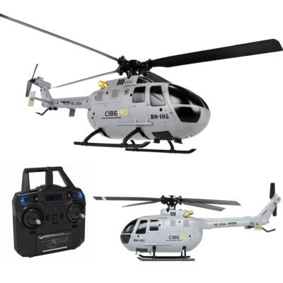 C186 プロ B105 2.4 RTF RC ヘリコプター 4軸ジャイロ C186 Pro B105 2.4G RTF RC Helicopter 4 Propellers 6-Axis Gyro