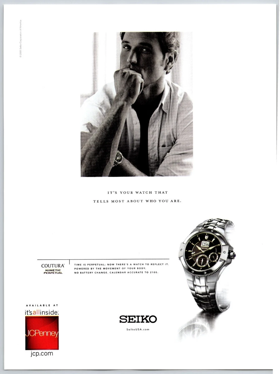 Seiko Watch Ad JcPenney Advertisement 2006 8x10 Print eBay